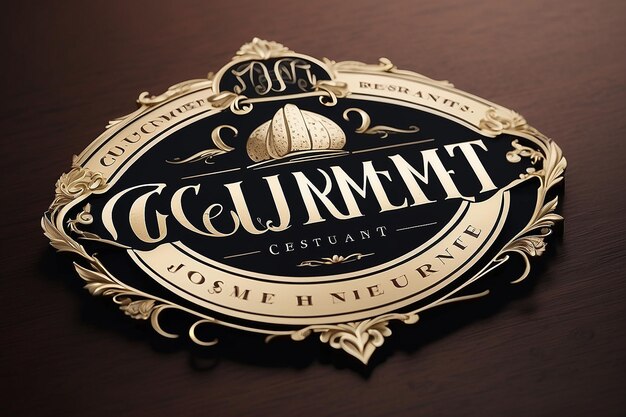 Logotipo do restaurante gourmet