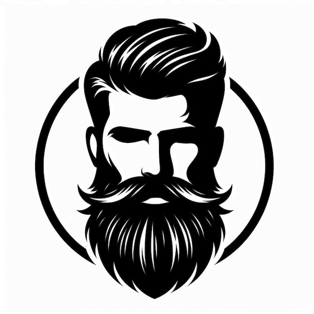 logotipo do salão de barba