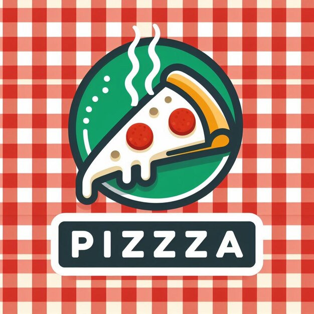 Foto logotipo do vetor de insaturação da pizza