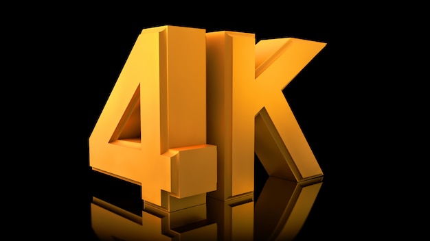 Logotipo do vídeo 4K.