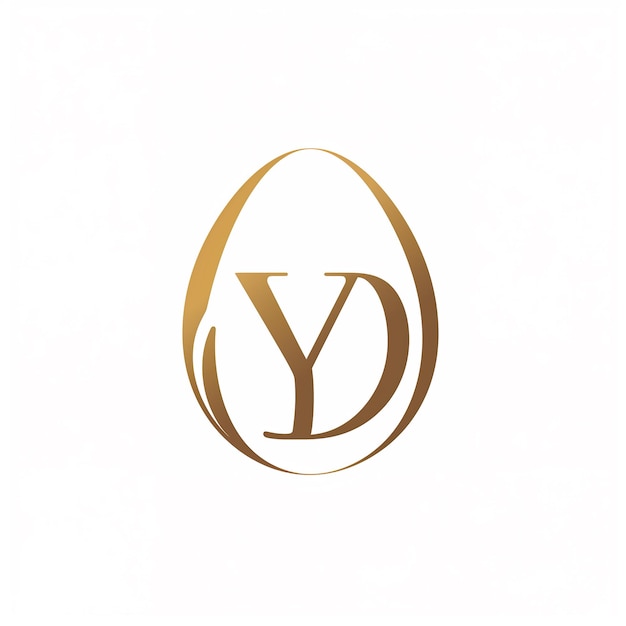 un logotipo dorado con un círculo
