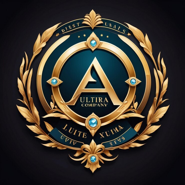Foto un logotipo dorado para una compañía llamada "quotes" en un fondo negro