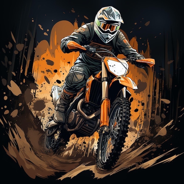 Motocross Piloto Realizando Um Salto Alto. Estilo Dos Desenhos Animados.  Ilustração Vetorial Conceitual Sobre Motocross Sport. Royalty Free SVG,  Cliparts, Vetores, e Ilustrações Stock. Image 77835191