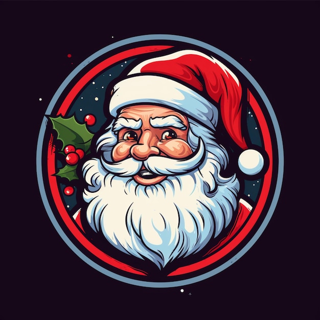 logotipo dos desenhos animados de papai noel