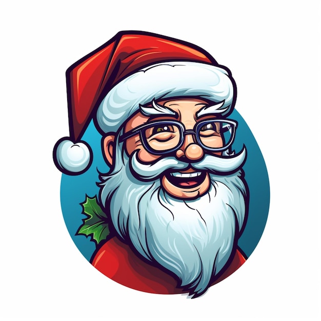 logotipo dos desenhos animados de papai noel