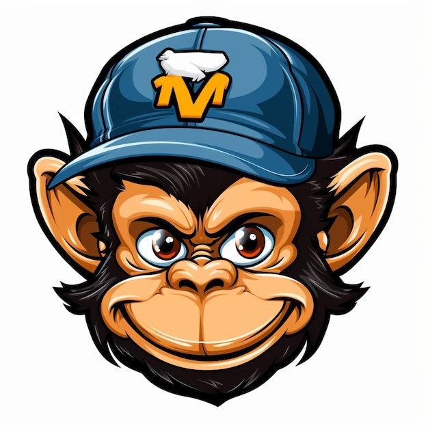 logotipo dos desenhos animados do macaco