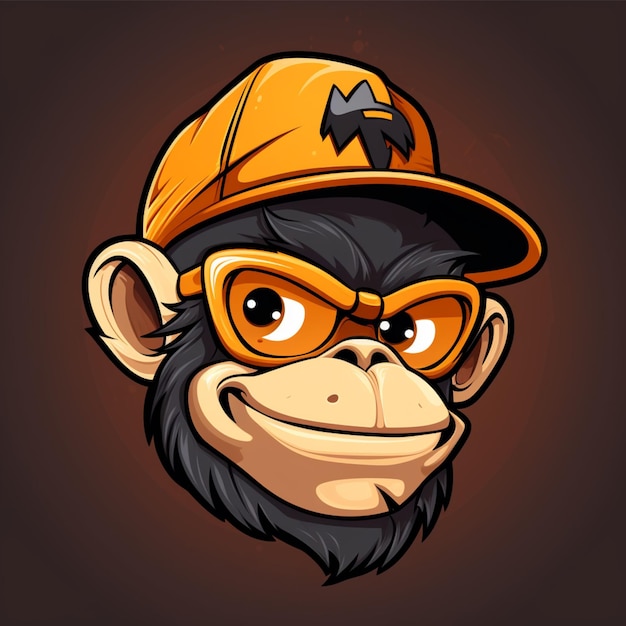 logotipo dos desenhos animados do macaco