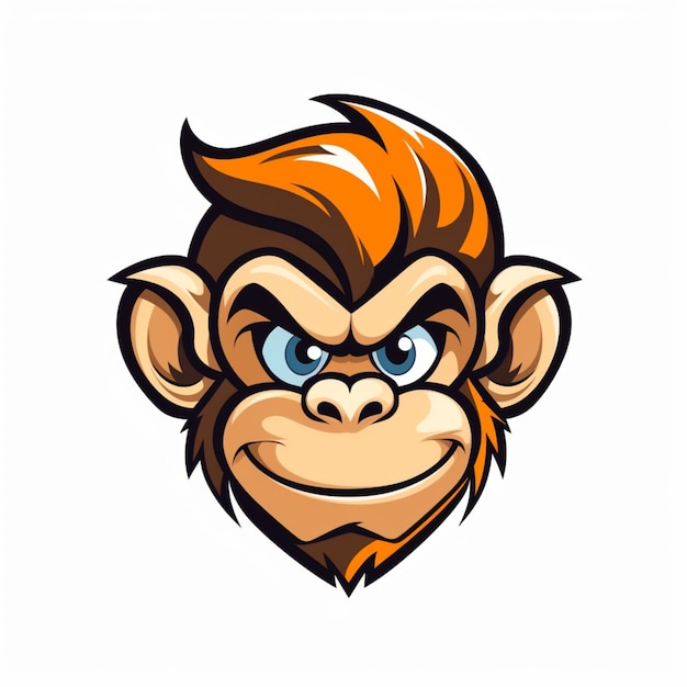 logotipo dos desenhos animados do macaco