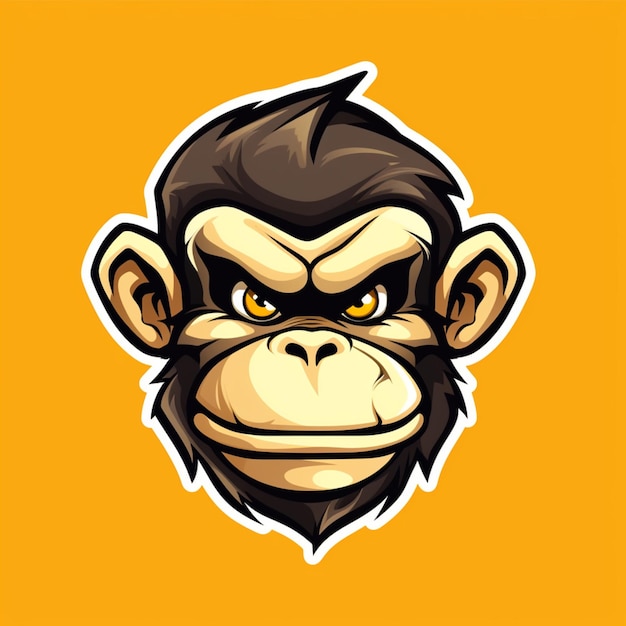 logotipo dos desenhos animados do macaco