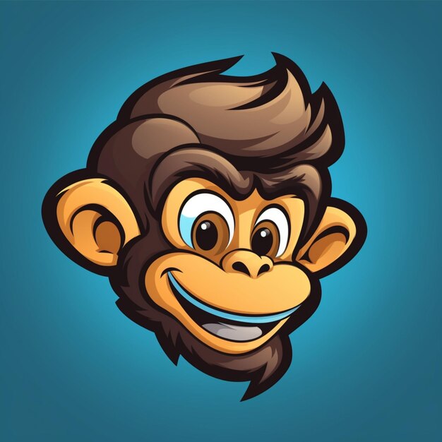 logotipo dos desenhos animados do macaco