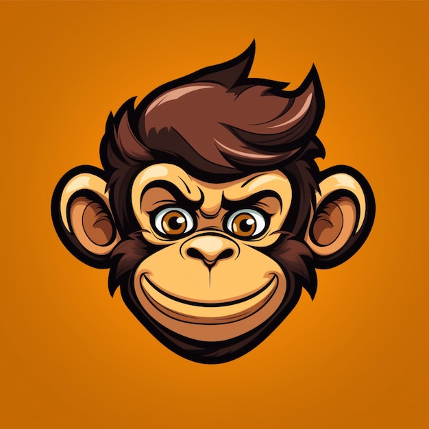 logotipo dos desenhos animados do macaco