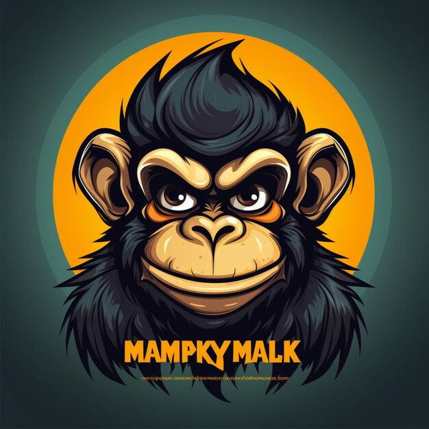 logotipo dos desenhos animados macaco