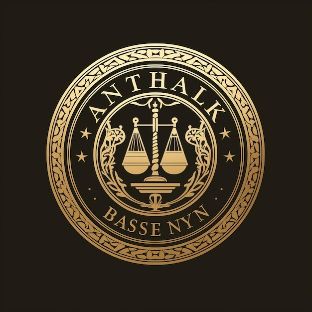 Foto logotipo dourado com o título 'anthalk bass ny'