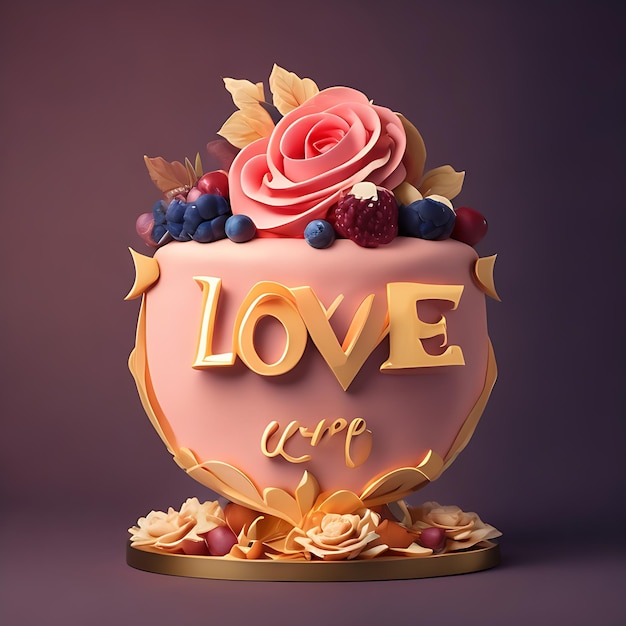 Logotipo e nome da Love Cake Patisserie