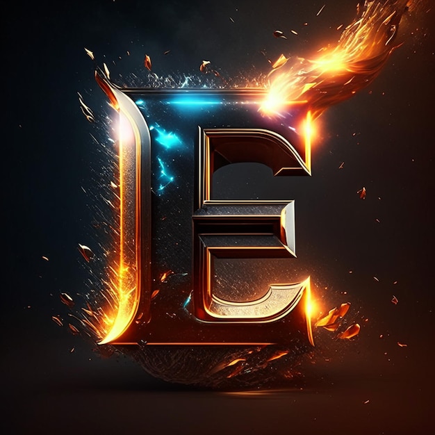 Logotipo E ou design do logotipo do monograma da letra E