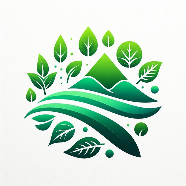 Foto el logotipo ecológico natural