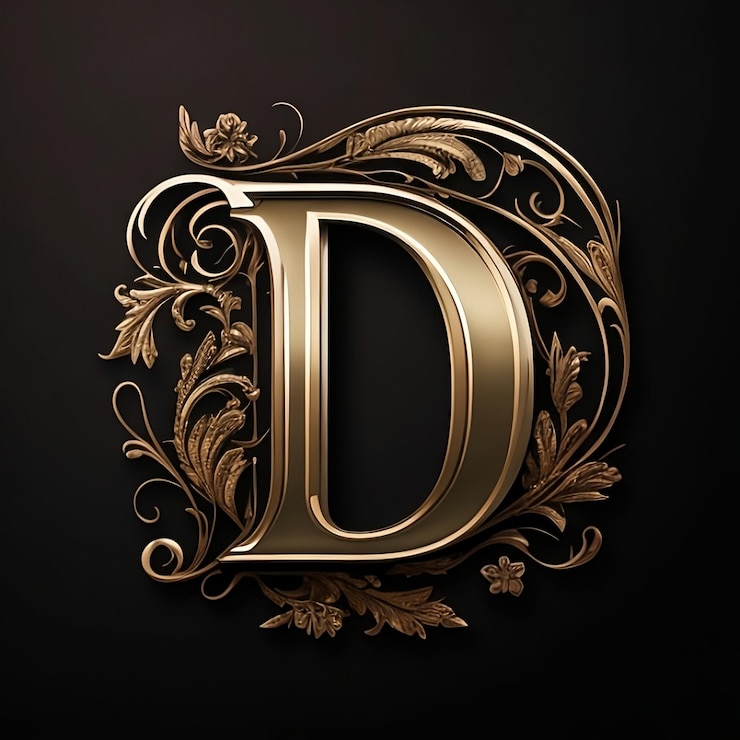 Foto un logotipo elegante con la letra d