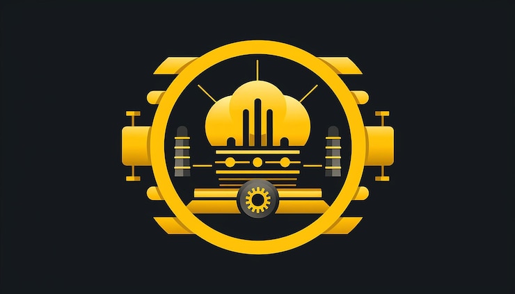 Foto logotipo de la empresa que repara los dispositivos de la planta de energía nuclear