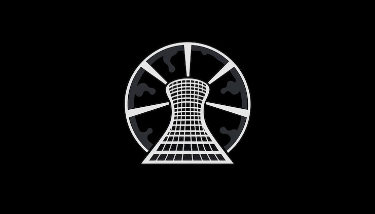 Foto logotipo de la empresa que repara los dispositivos de la planta de energía nuclear