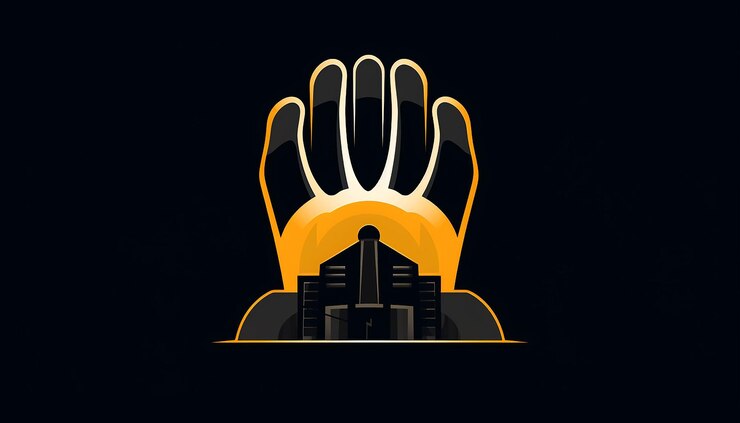 Foto logotipo de la empresa que repara los dispositivos de la planta de energía nuclear