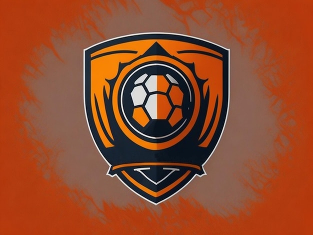 Logotipo del equipo de fútbol y fútbol