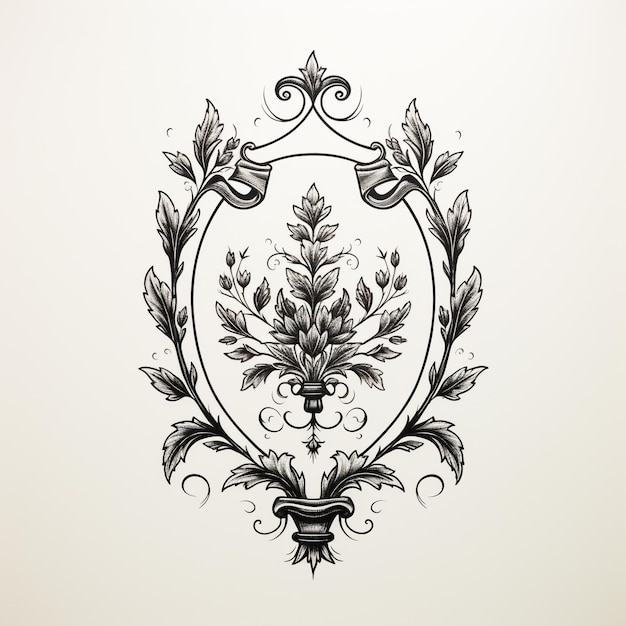 El logotipo del escudo monótono
