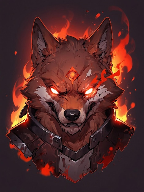 El logotipo de ESports lobo de un ojo