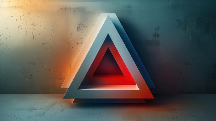 Foto el logotipo está diseñado como un simple símbolo geométrico símbolo abstracto en un fondo aislado