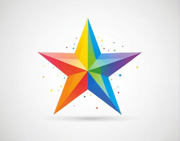 un logotipo de estrella de colores