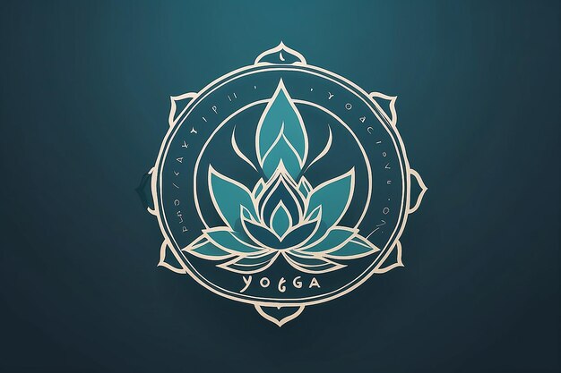 El logotipo del estudio de yoga