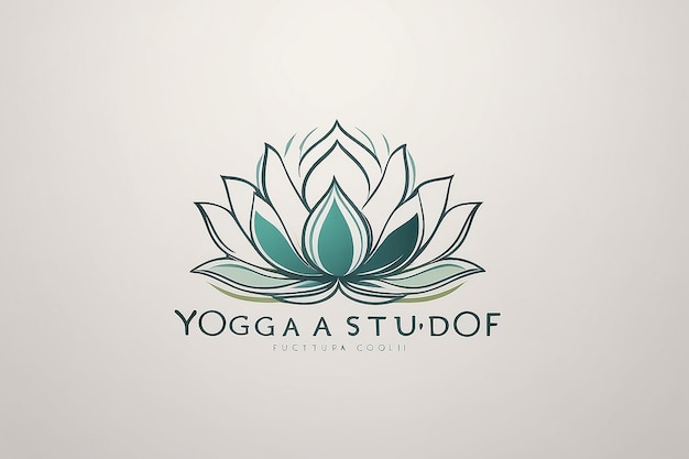 El logotipo del estudio de yoga