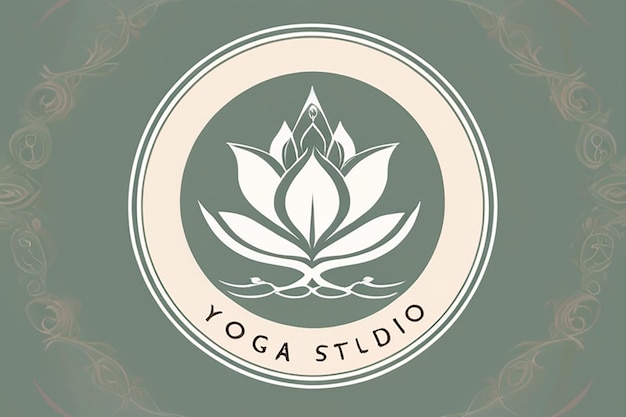 El logotipo del estudio de yoga
