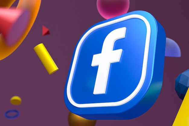 Logotipo de Facebook ig en geometría abstracta