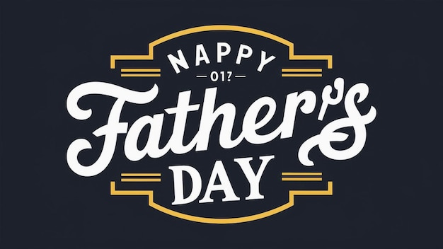un logotipo para un feliz día del padre
