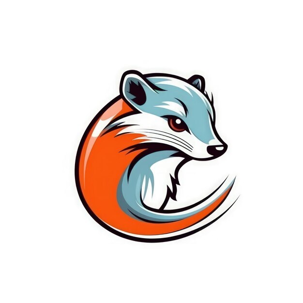 Logotipo Fierce Mongoose Esports em IA generativa de fundo branco