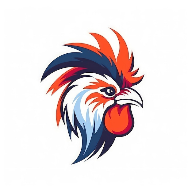 Logotipo Fierce Rooster Esports em IA generativa de fundo branco