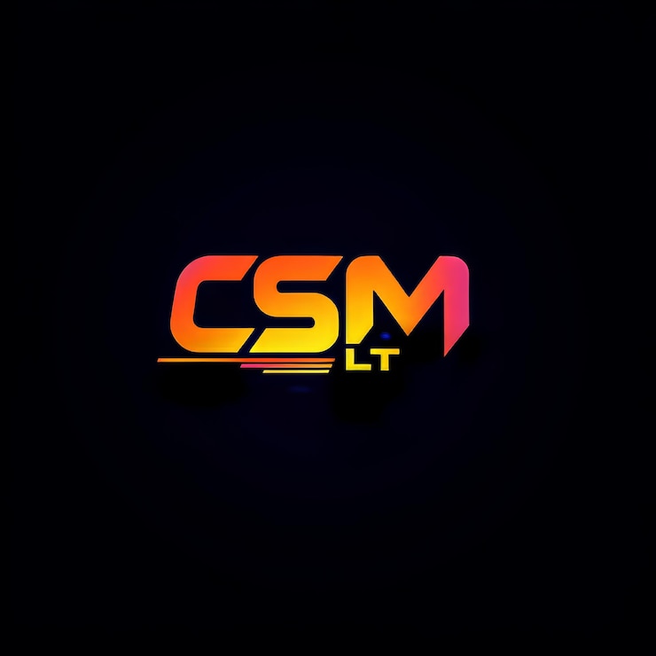 Foto logotipo en fondo negro cms es el nombre de la abreviatura de cms
