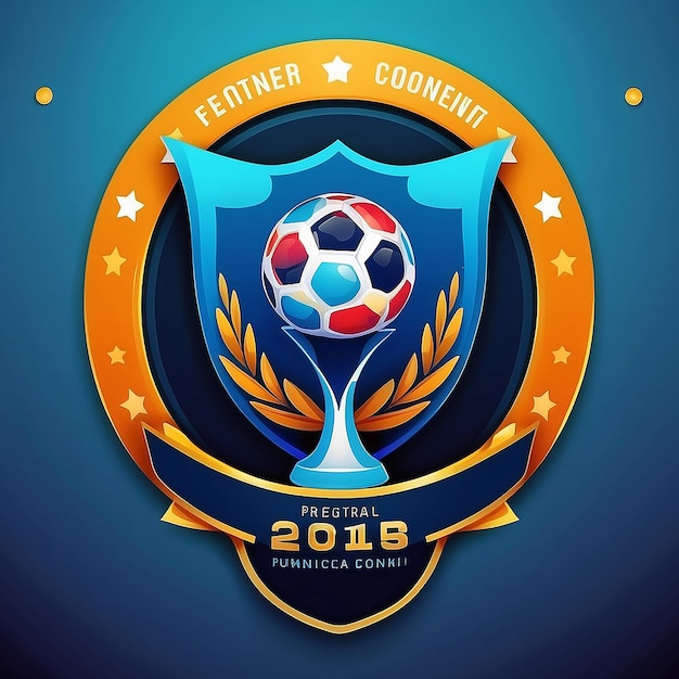 Logotipo de fútbol que es el evento prestigioso del torneo