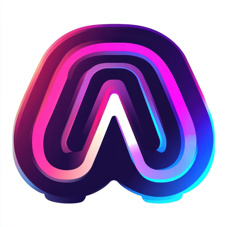 Foto logotipo futurista de inteligencia artificial con un diseño audaz