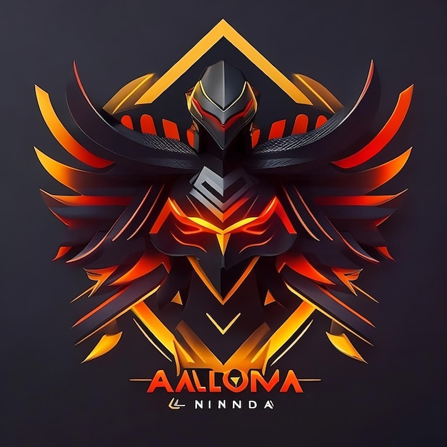 Logotipo de halcón ninja