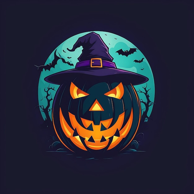 Foto el logotipo de halloween