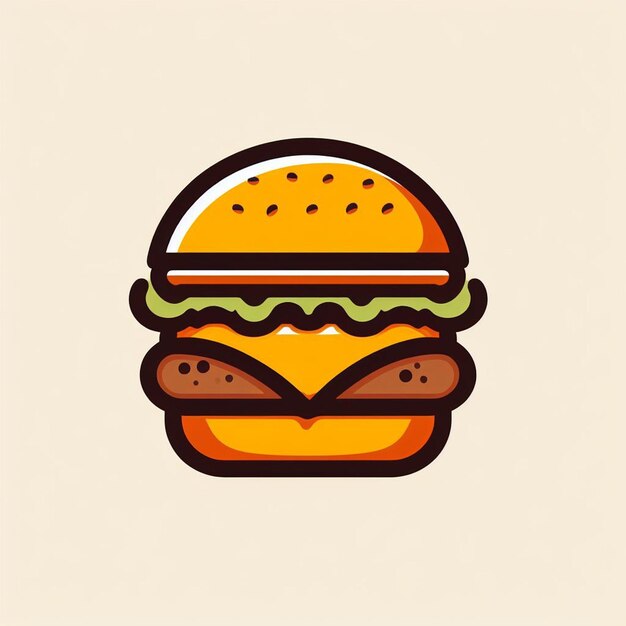 El logotipo de la hamburguesa