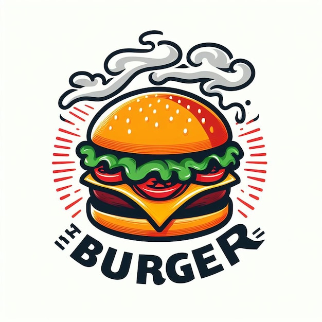 Foto el logotipo de la hamburguesa