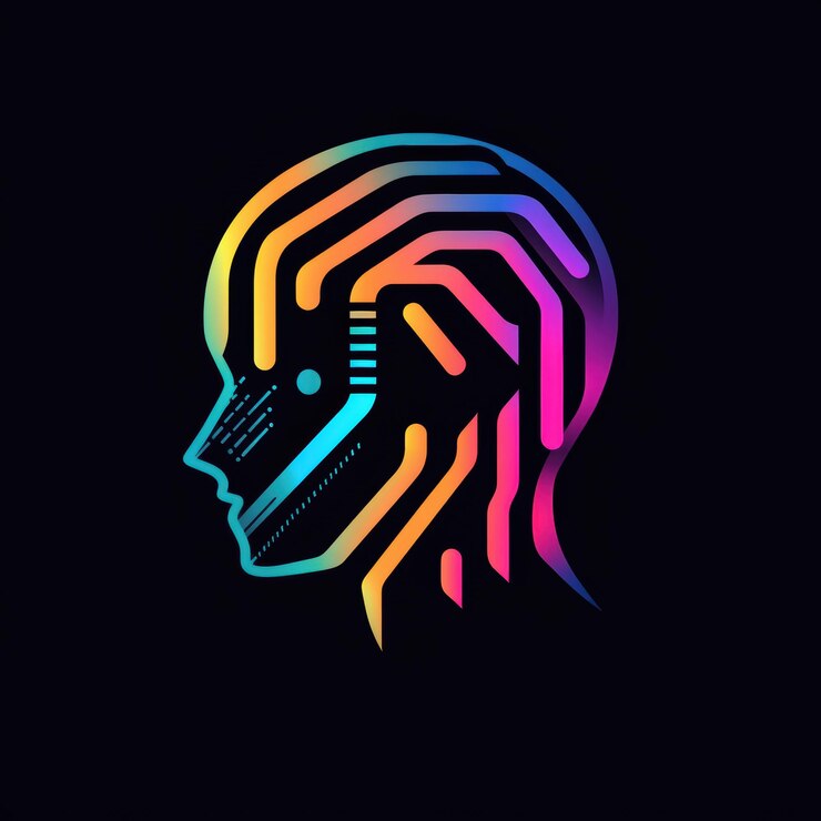 Foto logotipo de ia minimalista con diseños simples y limpios