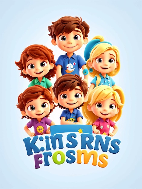 El logotipo del icono de los amigos de los niños