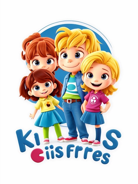 Foto el logotipo del icono de los amigos de los niños