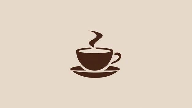 El logotipo del icono de la taza de café