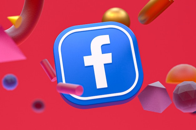 Logotipo ig do Facebook em geometria abstrata