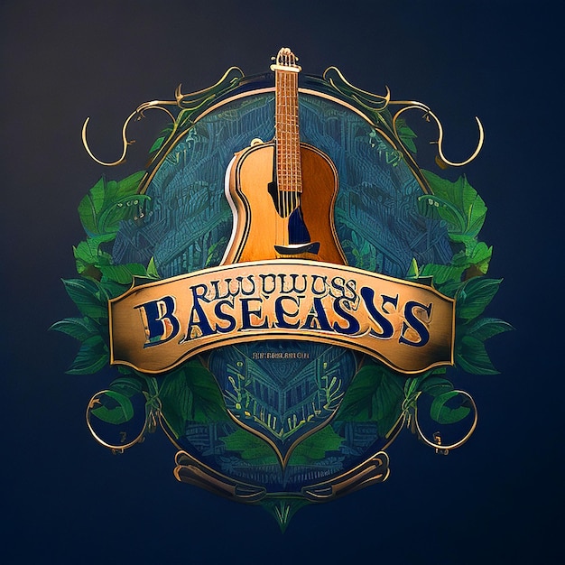 Foto logotipo inspirado em bluegrass e design de camiseta fundo branco download gratuito