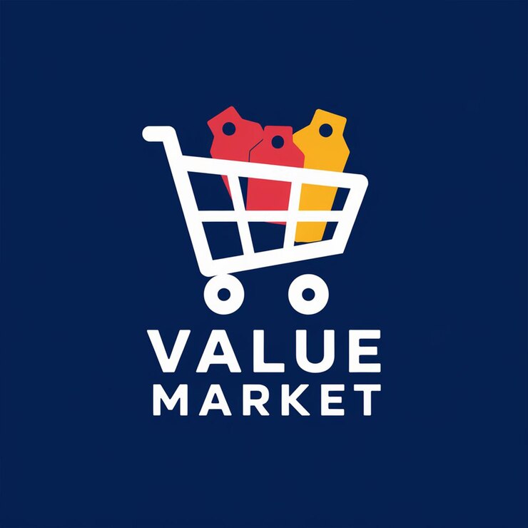 Logotipo inteligente de las tiendas de alimentos orgánicos